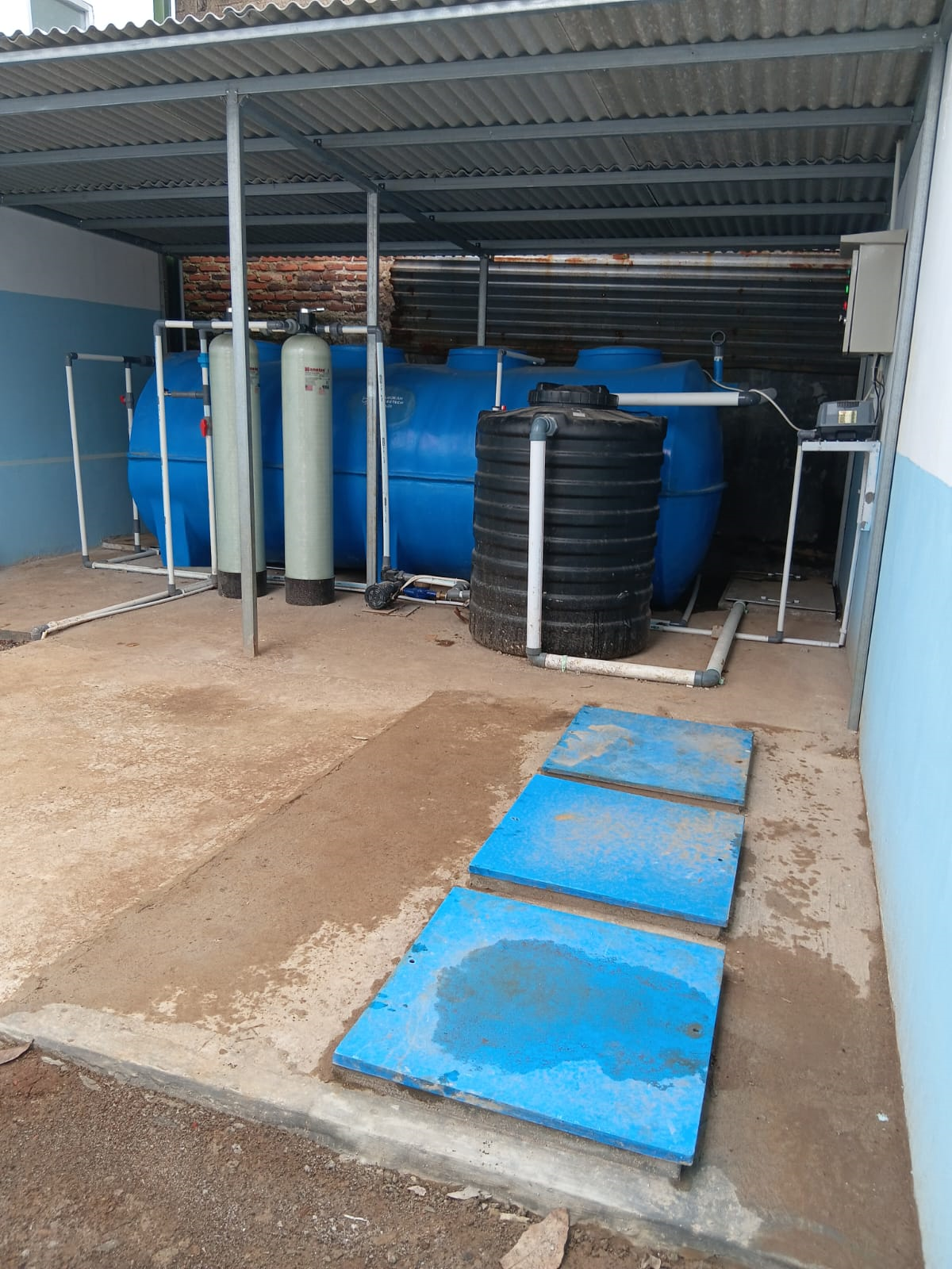 IPAL dapur SPPG-MBG sistem IPAL dan Grease Trap terpadu - Paket IPAL Biofilter Anaerobik Aerobik 3m³ dan Grease Trap 1m³ (termasuk ongkir dan instalasi, tidak termasuk konstruksi untuk area jabodetabek)